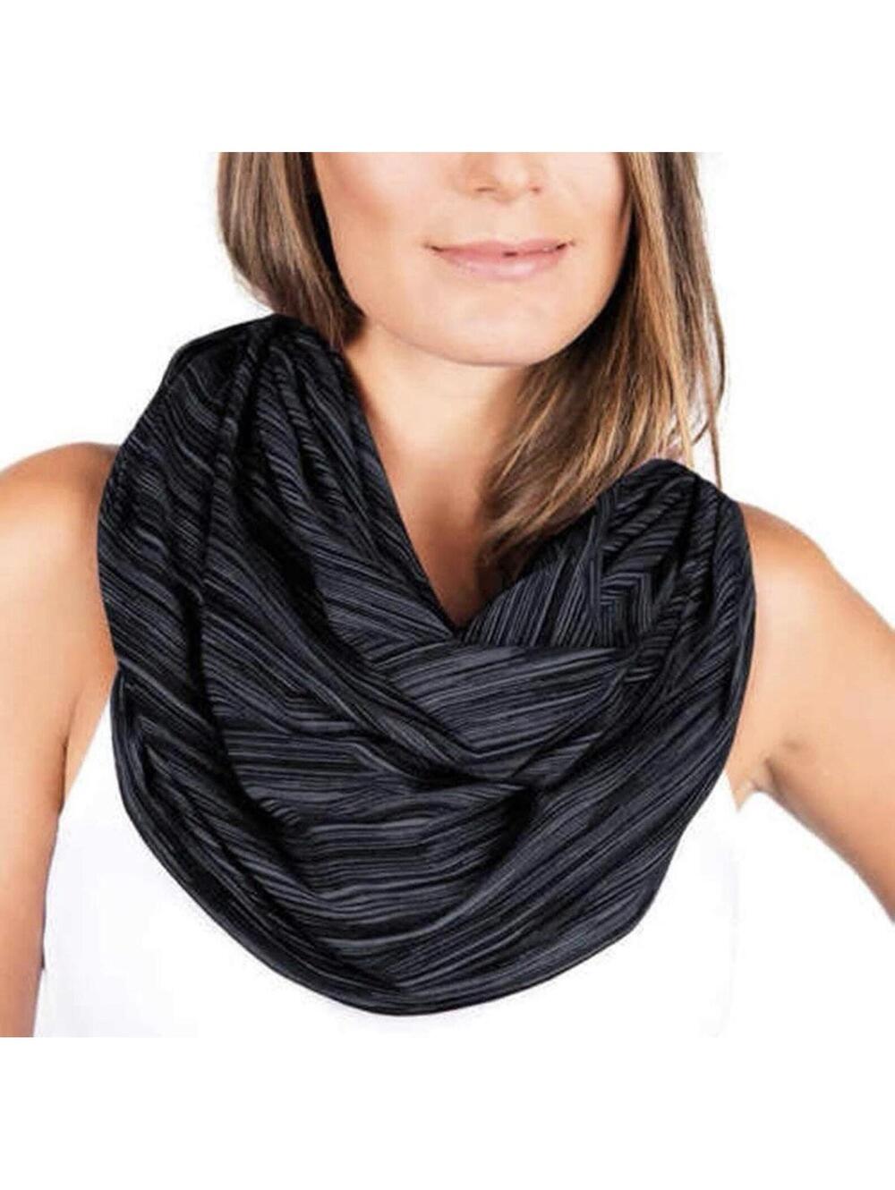Champion Vinyasa Multi-way Snap Scarf Shawl O/S Blue Space Dye‎ Lightweight